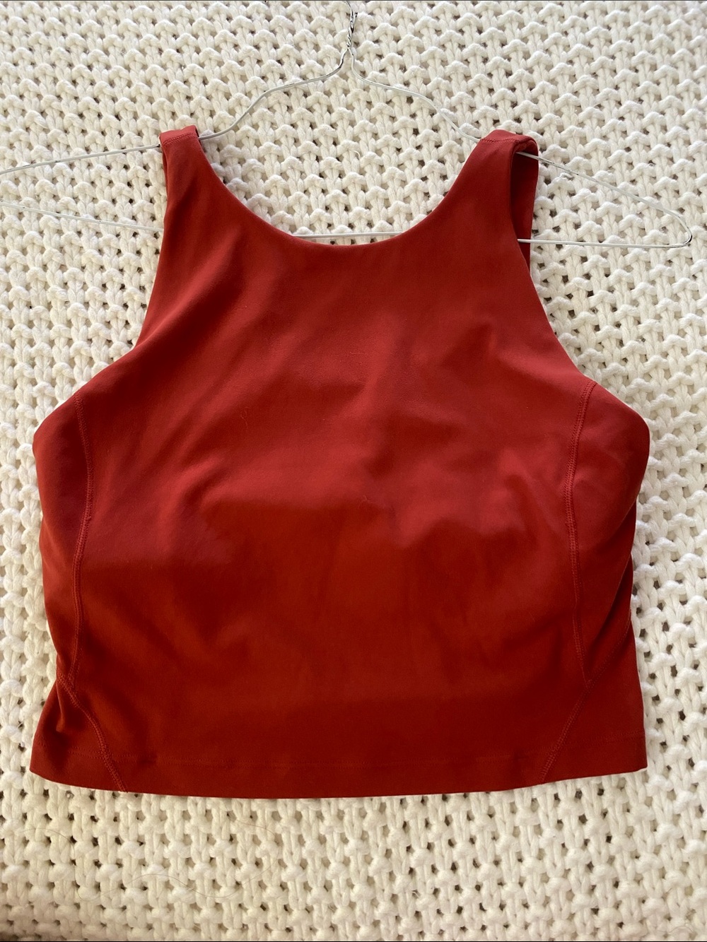 lululemon athletica Sleeveless High-Neck Crop Top - Rust